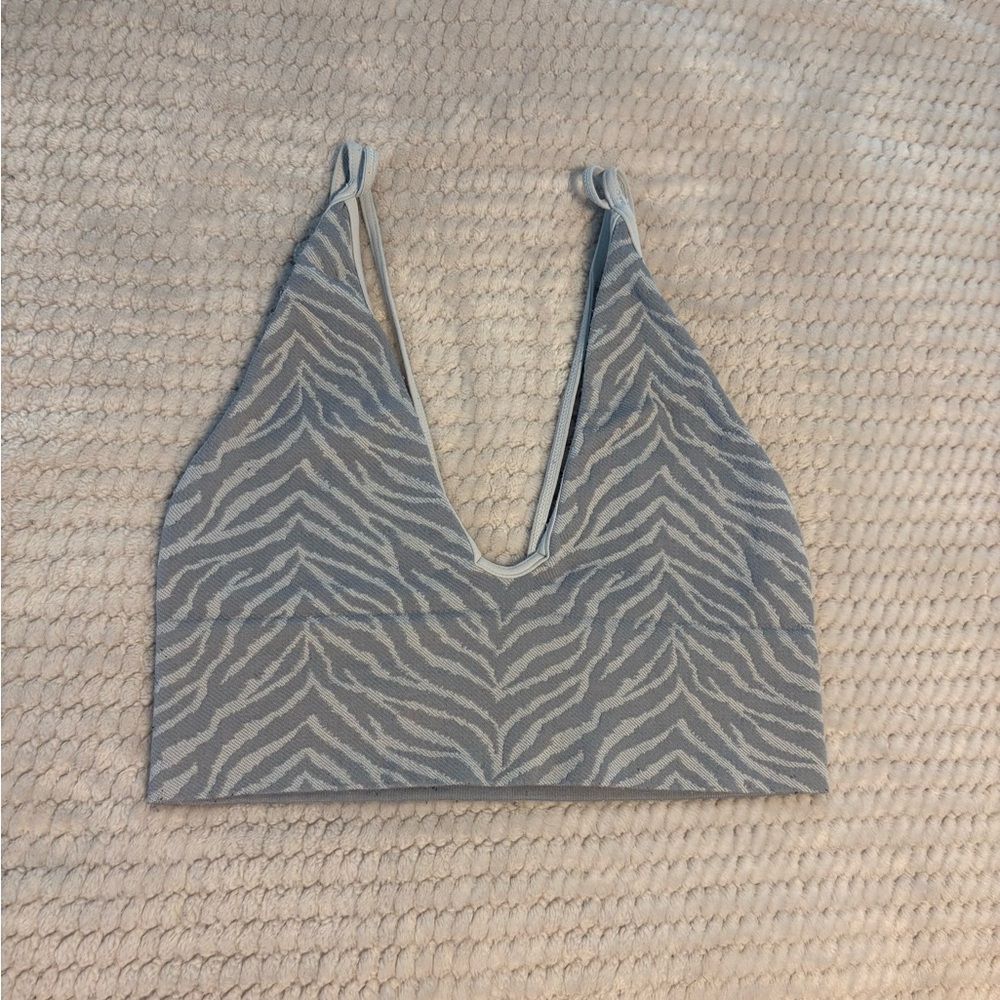 Faux Zebra Print Bralette